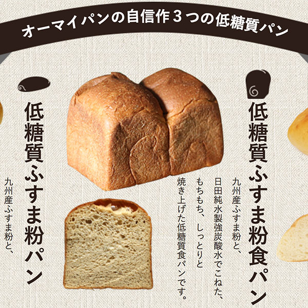 糖質カット・食物繊維たっぷりのパン
